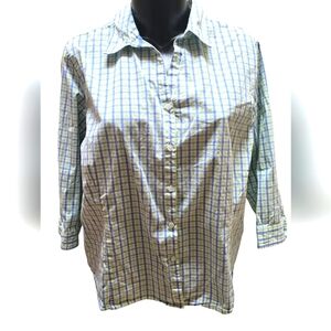 Sag Harbor 3/4 Sleeve Blouse 3X